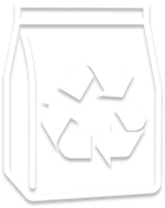 senseo recycable zakken icoon wit