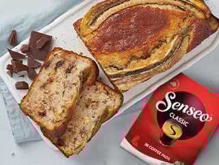 senseo koffie recepten dessert bananenbrood met chocolade koffie glazuur
