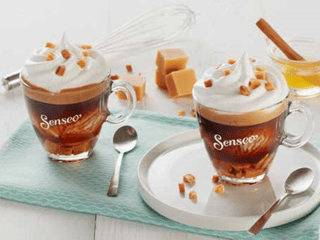 senseo koffie recepten drankjes caramel delight koffie