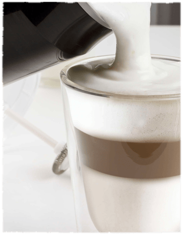 senseo characteristics frothing hot cold milk