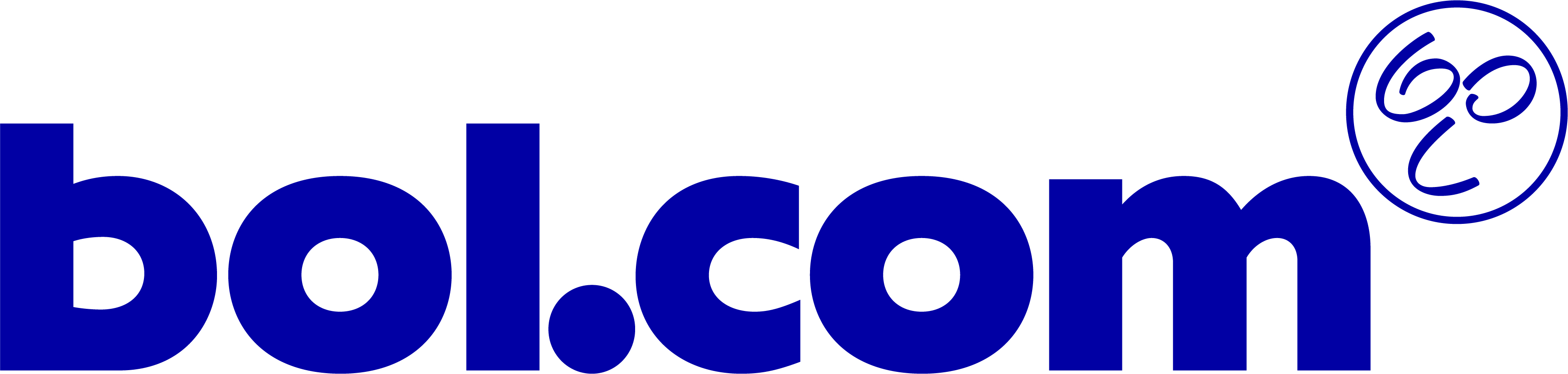 Blauwe logo van de Bol.com