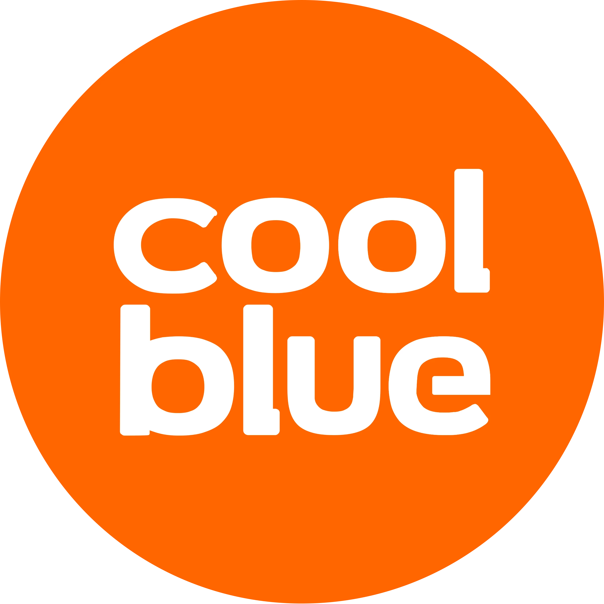 Oranje logo van de Coolblue.
