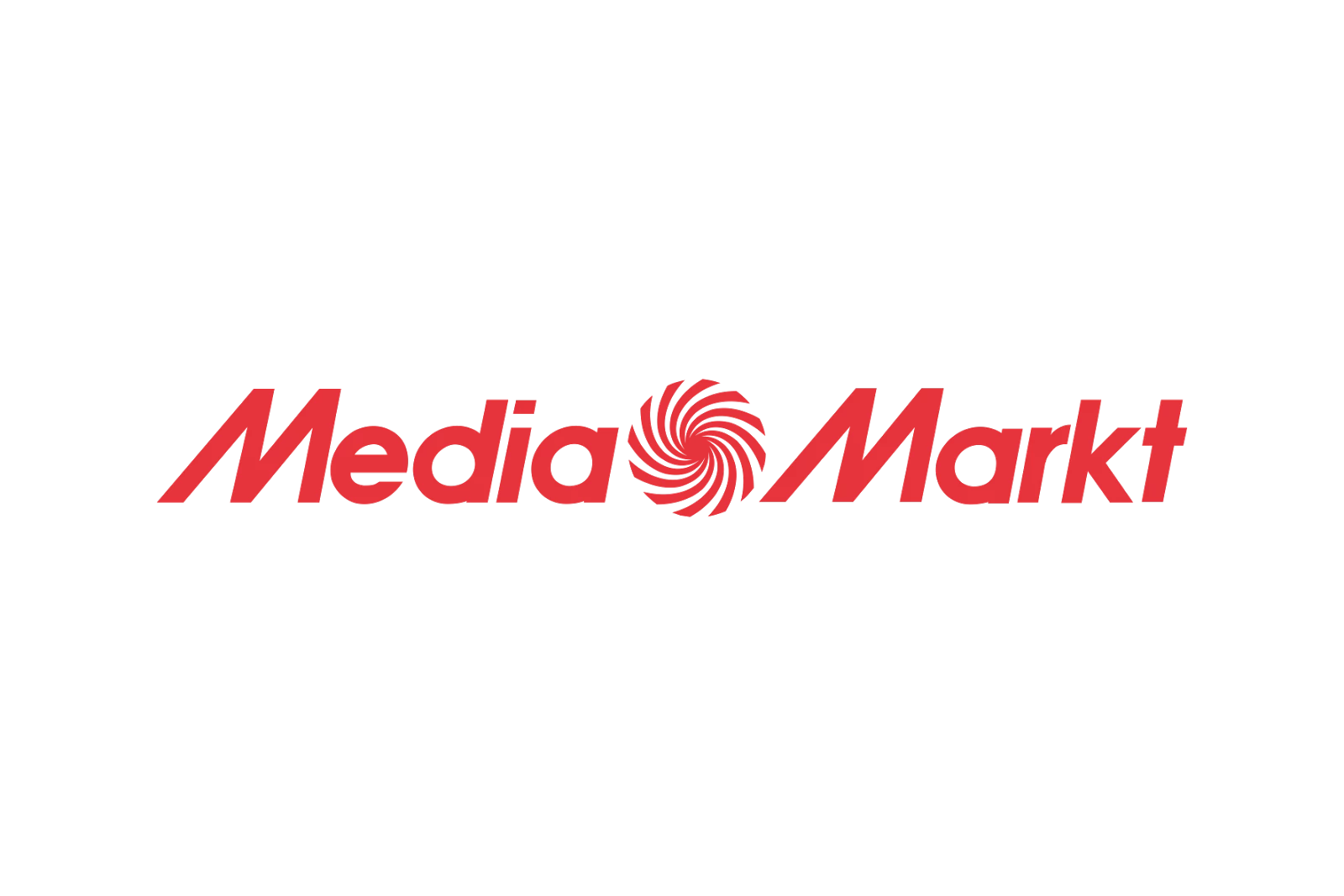 Rode logo van de Mediamarkt.